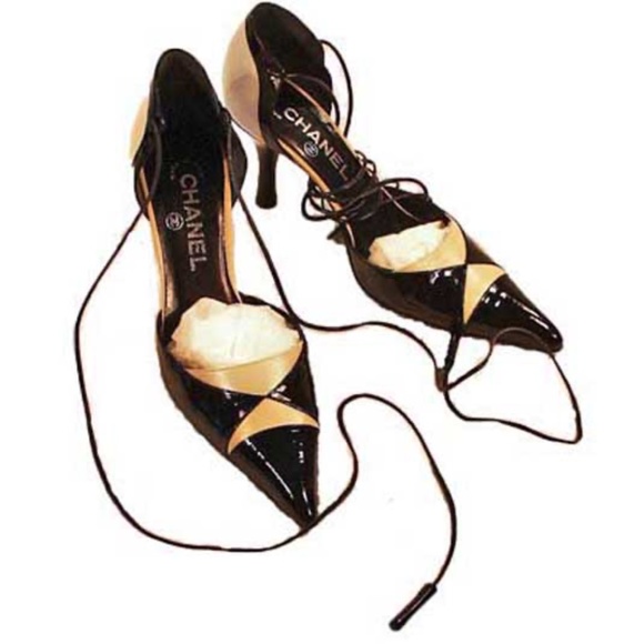 CHANEL GLADIATOR STILETTOS, Sz 7.5B, HEEL 3 inch, MADE ITALY, TAGS ON NEVER WORN - Picture 12 of 14